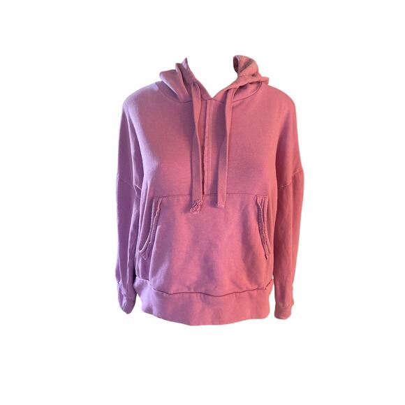 Women M Free People FP Movement Purple Work It Out Hoodie Hooded Sweatshirt - Picture 2 of 6